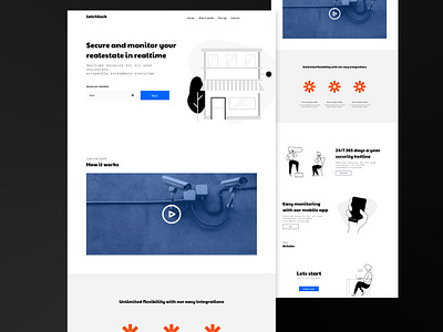 Latchlock - Landing page concept design landing page landingpage lightmode screendesign ui uidesign ux
