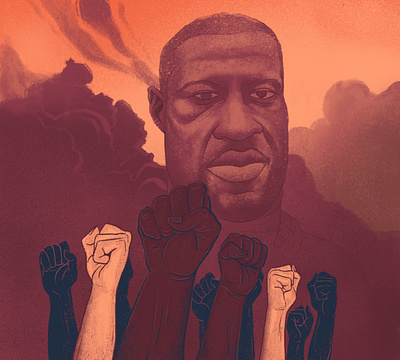 Justice For George blacklivesmatter equality fighters illustration justice justiceforgeorge racism