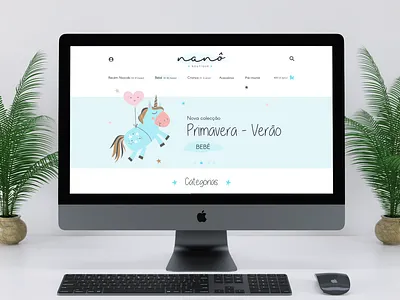 Nanô - Online store brand design illustration logo ui ux web