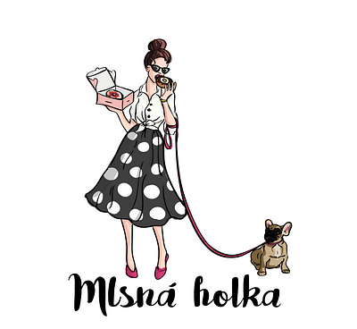 Mlsná Holka illustration branding design illustration