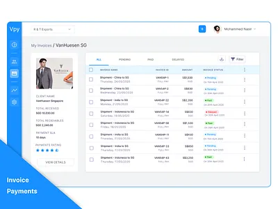 Invoice Payments - SaaS Web design ideation saas saas web design ux web