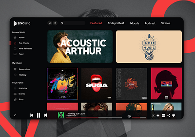 Music Player/App UI Design - #DailyUI @daily ui @design adobe branding daily ui dailyui design designs music music app music art music player photoshop saavn spotify ui design ui designer uidesign uiux userinterface
