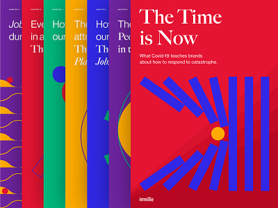 The Time is Now brand design branding coronavirus covid 19 covid19 design flatdesign geometic geometric design illustration paper typography visual design visual identity