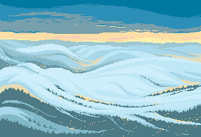 Fog atmosphere fog illustration pixel pixelart pixelartist pixels road sunset