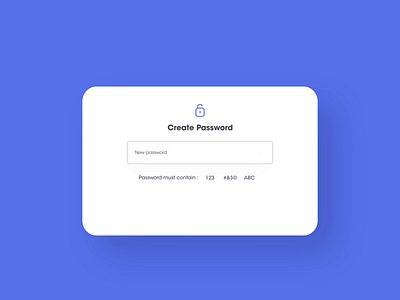 Create password Micro-Interaction design ui ux