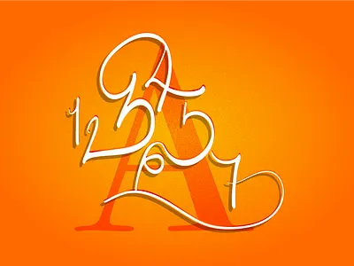 Power in Numbers illustration numbers typography