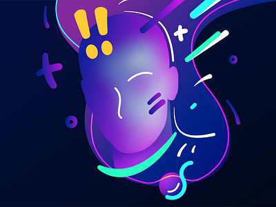 Incognito colorful colors flow illustration incognito shapes vectors
