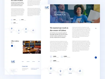 NRC About aboutus advocate advogado design flat law lawyer minimal typography ui website