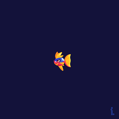 Carvanha art blue carvanha carvanha clean design fish flat illustration illustrator logo minimal pokemon red vector water yellow