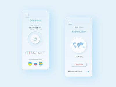 Sky Vpn adobexd app app design design illustraion ui ux uxdesign vpn vpn app