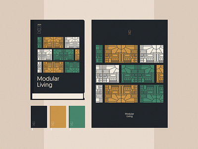 Modular Living | pt. 2 art book book cover booklet branding colors graphic design illustration marketing materials minimal modular nikola obradovic design notebook print product design stationery typography visual visual identity