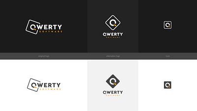 Qwerty Software Logo Redesign branding design icon illustrator logo logodesign logotype redesign typography ui vector web