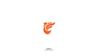 Keenly alphabet animal logo design bird logo branding consulting firm design fire gradient icon mark logo illustration logo logofolio phoenix portfolio startup logo