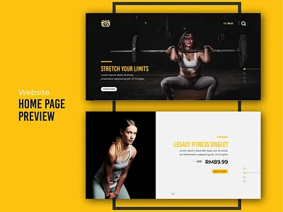 Website Design Mockup branding design flat illustration minimal ui web website