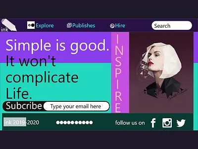 landing page day 3 daily ui design photoshop