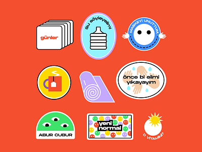 Quarantine Badges 3 badge design badges branding character coronavirus covid19 design home illustration quarantine ui uidesign yoga