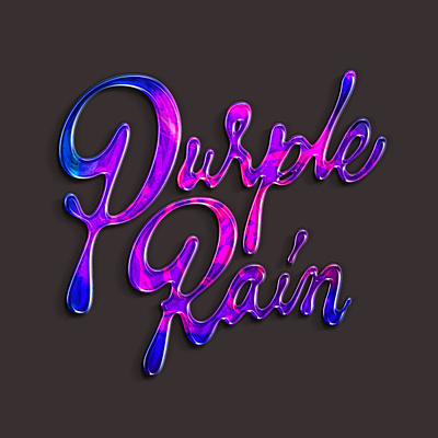 Purple Rain design graphic handlettering illustration illustrator lettering logo type typography vector