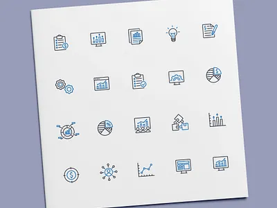 Business Report Icons analysis analytics business finance financial icon icon design icon set icons report statistic statistics