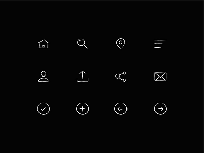 Handmade icons aluxion branding design hand drawn icon icons identity illustration minimal minimalism minimalistic icons spanish ui