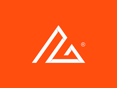 Aleph Group logo concept 2d a logo ag logo agency brand branding flat design flat desig futuristic grid logo logo logo design logo mark logotype minimal minimalist logo modern logo mountains orange color typography