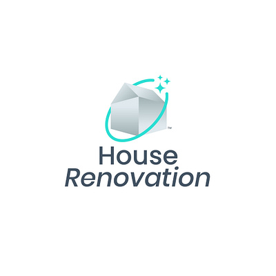 House Renovation branding design house logo