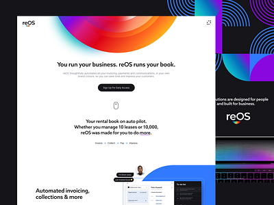 reOS Landing Page