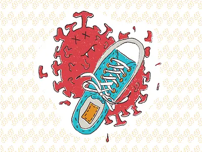 SPLAT! awareness corona virus coronavirus covid 19 covid19 cute coronas fun awareness illustration mixed media pandemic schneckicreative simple spread the word