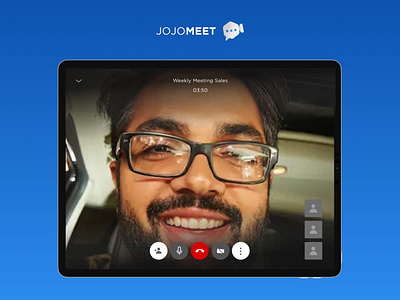 JojoMeet Video Conference ipad user interface video conference