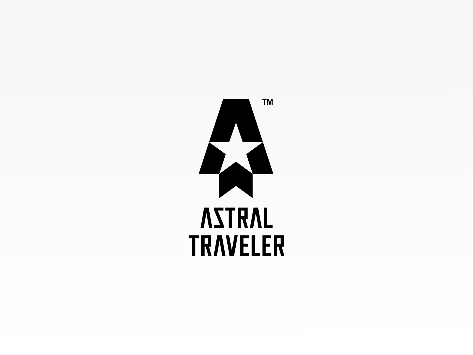 Astral Traveler astral branding brandits letter logo minimal monogram star travel type typography vector