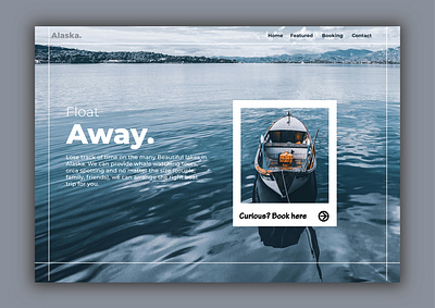 Alaska traveling website adobe xd design illustrator inspiration tryout ui ui design ux ux desgin web website