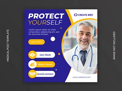 Dynamic coronavirus social media banner design Premium Psd