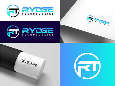 RYDGE Technology Logo Project brand identity branding logo design logoinspiration logos logotype modern logo