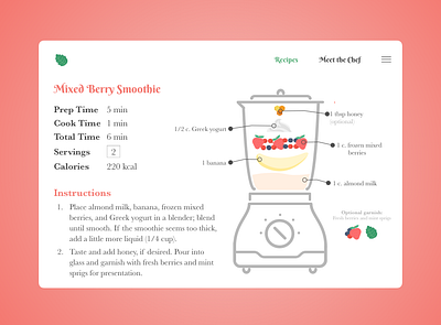 Recipe 040 dailyui dailyuichallenge design recipe recipe card recipes ui uidesign uiux uiuxdesign ux uxdesign uxui uxuidesign web webdesign