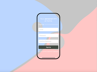 Mobile SignUp Form app branding daily dailyui design sign in signup signupform ui ux web