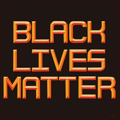 BLACK LIVES MATTER 36daysoftype art black lives matter design font hand lettering illustration lettering procreate type type daily typeface typeface design typography typography art vector