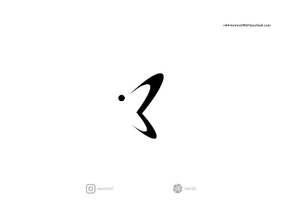 Number 3 Mark branding brandmark butterfly geometric icondesign identity illustration logomark logomarks minimal numbers vector visualidentity