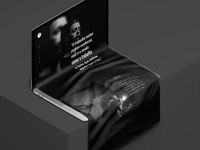 SlowJ website concept clean design flat minimal ui web website