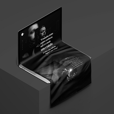 SlowJ website concept clean design flat minimal ui web website