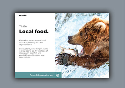 Alaska travel website adobe xd alaska design illustrator inspiration tryout ui ui design ux ux desgin web website