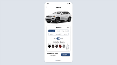 Daily UI Challenge 7/100: Settings app daily ui 007 dailyui design jeep settings ui ux