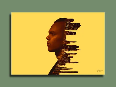 Double Exposure citylights corona double exposure illustration lockdown office life photoshop quarantine life