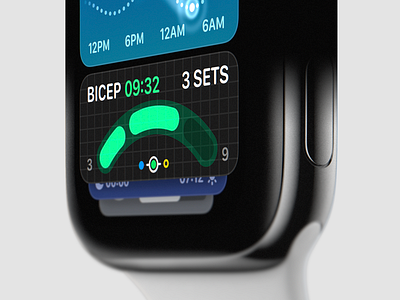 Smart Stack Concept 7 app applewatch application complication concept design humaninterface interface sketch smart smartstack stack ui watch watches widget widgets