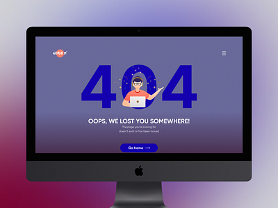 Landing Page 404 ux ui web