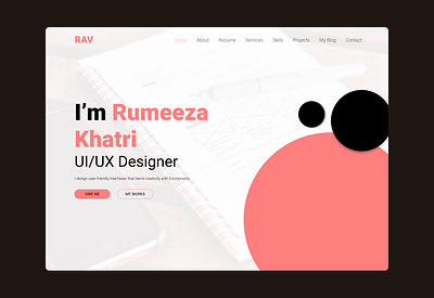 UI/UX Designer Portfolio Landing Page landing page portfolio ui uidesigner