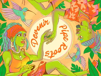 Devenir - Pipe Roots (cover art) cover art digital art illustration