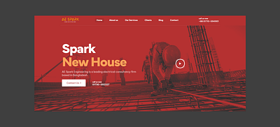 Website Design and Development for AE Spark, Electrical Company branding clean website design graphic design illustration react js ui web design web development website design wordpress wordpress cms