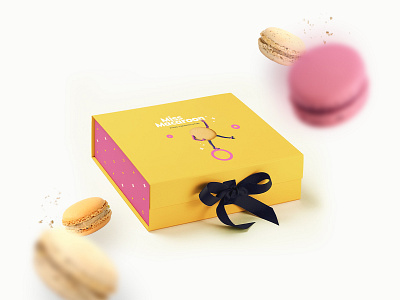 Macaroons branding cake packaging character character design design illustration logo macaroon macaroons packaging typography