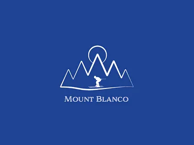 Daily logo challenge day 8 adobe daily logo challenge day 8 flow illustrator minimal mount blanco print friendly simple ski white