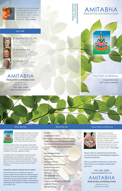 Amitabha Brochure brochure brochure design graphic design trifold brochure