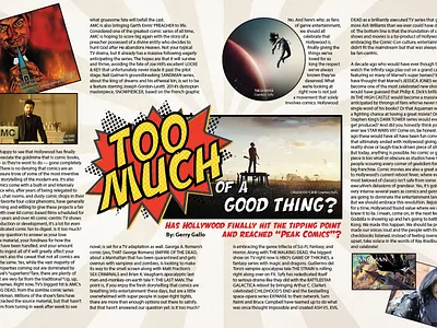 Famous Monsters 2 Page Article Spread article design graphic design magazine magazine design print design
